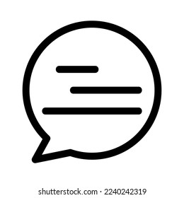 icono de burbuja de chat o logotipo símbolo de signo aislado ilustración vectorial - iconos vectoriales de estilo negro de alta calidad
