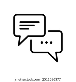 Chat Bubble Icon. Chat, message, message, sms, chat, chatting, talk line icon vector illustration