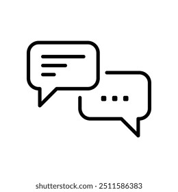 Chat Bubble Icon. Chat, message, message, sms, chat, chatting, talk line icon vector illustration