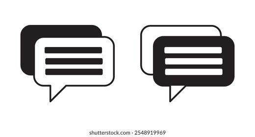 Chat Bubble Icon . Chat, message, sms, chatting, talk line icon vector illustration