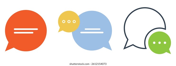 Chat Bubble Icon. Chat, message, message, Sms, chat, chatting, talk line icon vector illustration.