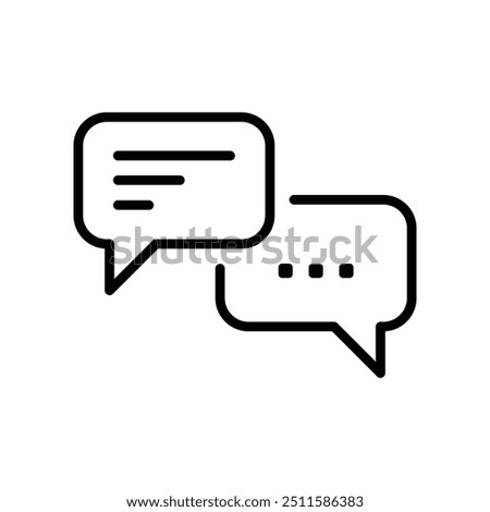 Chat Bubble Icon. Chat, message, message, sms, chat, chatting, talk line icon vector illustration