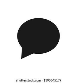 Chat bubble icon on white background. Speech bubble vector illustration. Chat symbol for website and app UI design