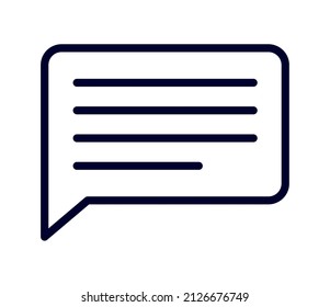 chat bubble icon over white