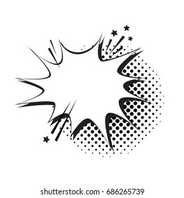 Chat Bubble Icon Pop Art Style Social Media Communication Flat Vector Illustration