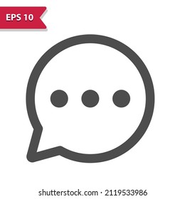 Chat Bubble Icon. Professional, pixel perfect icon, EPS 10 format.