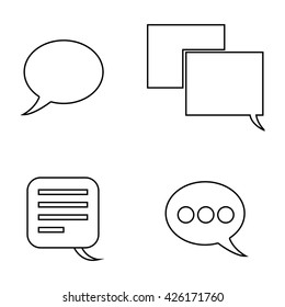 Chat Bubble Icon Set