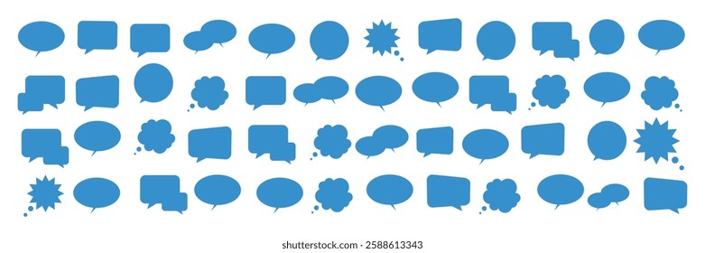 Chat Bubble icon set. Chat bubbles vector illustration.