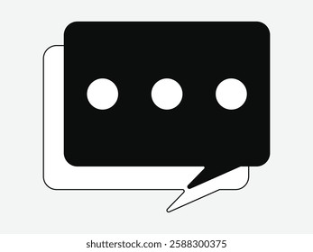 Chat Bubble Icon set. Chat, message, message, sms, chat, chatting, talk. Chat icon.