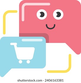 Chat bubble icon. Smart business marketing concept