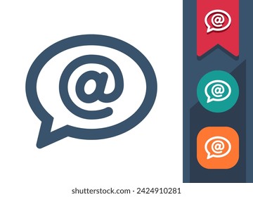 Chat Bubble Icon. Speech Bubble, Comment, Message, Email. Professional, pixel perfect vector icon.