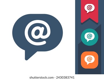 Icono de burbuja de chat. Burbuja de voz, comentario, mensaje, redes sociales, correo electrónico. Profesional, píxel icono de vector perfecto.