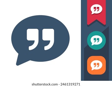 Chat Bubble Icon. Speech, Quote, Comment, Message. Professional, pixel perfect vector icon.