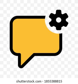 icono de burbuja de chat, vector de mensajería de voz