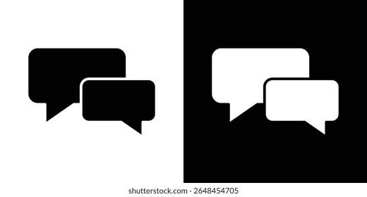 Chat bubble icon symbol collection. Flat vector stock illustration.