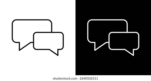 Chat bubble icon symbol concept for graphic design, Website, UI. EPS