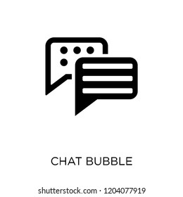 Chat bubble icon. Chat bubble symbol design from Communication collection. Simple element vector illustration on white background.