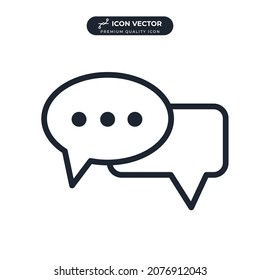 Chat Bubble icon symbol template for graphic and web design collection logo vector illustration