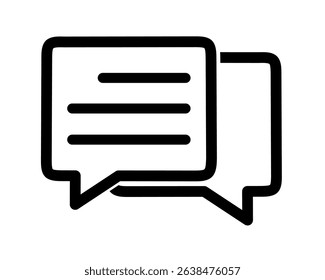 chat bubble icon. talk icon on white background