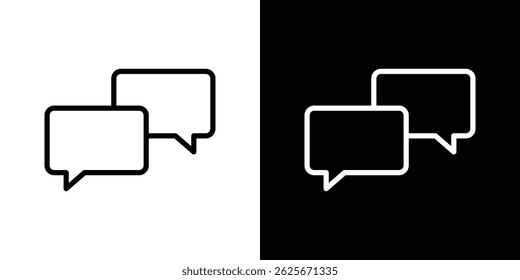 Chat bubble icon vector collection. vector sign illustration