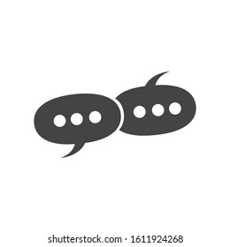 Chat bubble icon vector design illustration