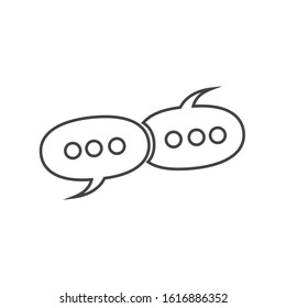 Chat bubble icon vector design illustration