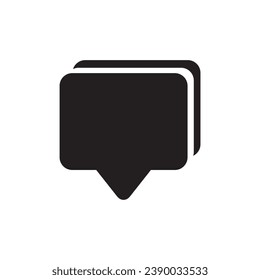 Chat bubble icon vector design. Flat style