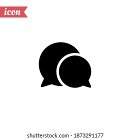 icono de burbuja de chat. Ilustración del vector EPS 10.