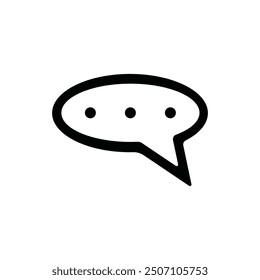 Chat bubble icon vector illustration logo design