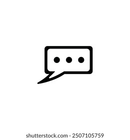 Chat bubble icon vector illustration logo design