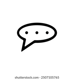 Chat bubble icon vector illustration logo design