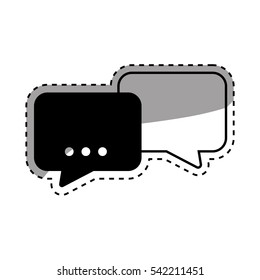 Chat bubble icon vector illustration graphic design