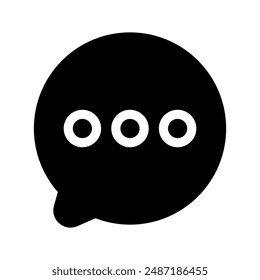 Chat Bubble Icon Vector Symbol Design Illustration