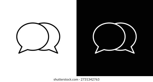 Chat bubble icons Simple element collection.