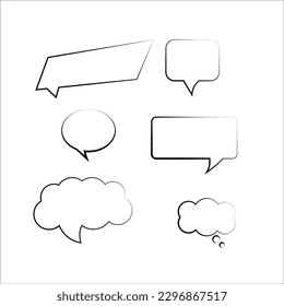 chat bubble illustration design vector