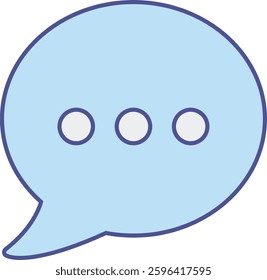 Chat Bubble illustration with isolated background 