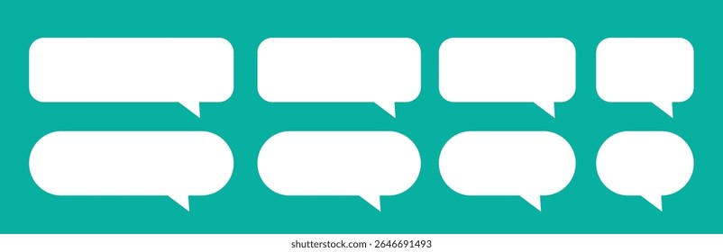 Ilustração de Bolhas de Chat. Vetor de Bolhas de Chat. Design de bolhas de texto