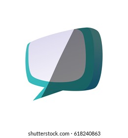 Chat bubble isolated