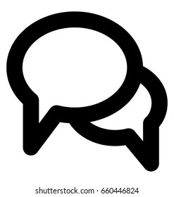 Chat Bubble Line Vector Icon