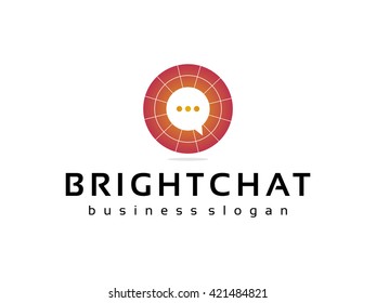 Chat bubble, logo design vector template. Talk Logo Template. 