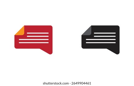 Chat bubble logo icon. Great logo icon for, industry, social media, entertainment and web.