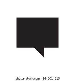 Chat bubble logo template, vector icon design