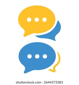 Chat bubble message icon sign. Comment icon speech bubble symbol. vector illustration eps 10