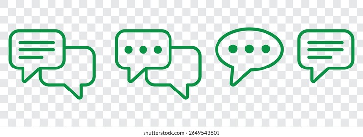 chat bubble message icon sign vector