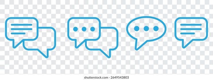 chat bubble message icon sign vector