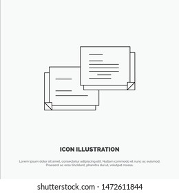 Chat, Bubble, Message, Popup Line Icon Vector