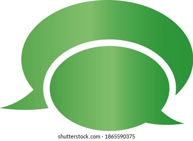 Chat Bubble Messaging Concept Illustrated Icon