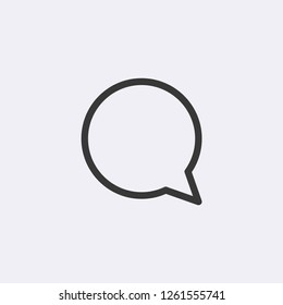 Chat Bubble Modern Simple Vector Icon