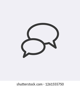 Chat Bubble Modern Simple Vector Icon