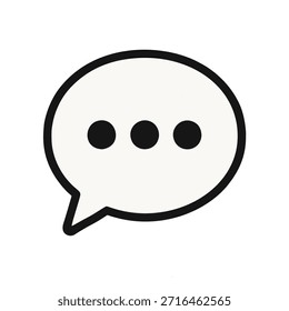 Chat bubble popping up with ellipsis